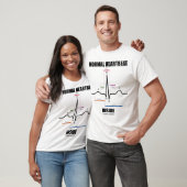 Normale hartslag binnenin (EKG) T-shirt (Unisex)
