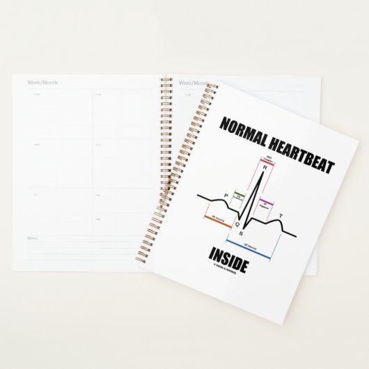 Normale hartslag in ECG ECG-elektrocardiogram Planner (Display)