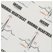 Normale hartslag in ECG ECG-elektrocardiogram Stof (Close Up)