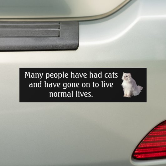 Normale levens bumpersticker (Op auto)