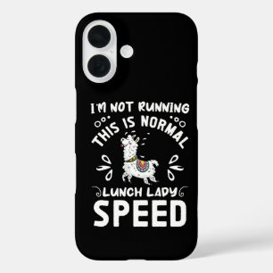 Normale Lunchtante Snelheid Grappige Lama Zegt Hum iPhone 16 Hoesje