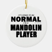 Normale Mandolin Player Keramisch Ornament (Voorkant)