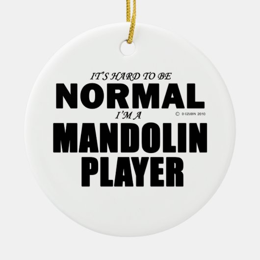 Normale Mandolin Player Keramisch Ornament (Voorkant)