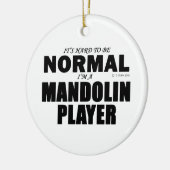 Normale Mandolin Player Keramisch Ornament (Links)