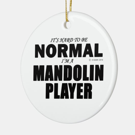Normale Mandolin Player Keramisch Ornament (Links)