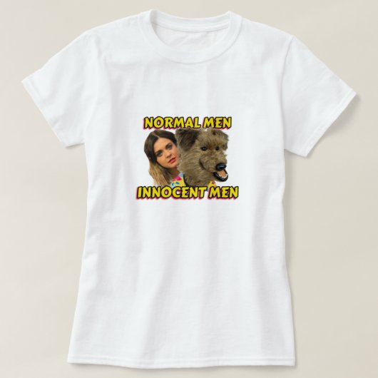 NORMALE MANNEN - ONGEACHT MAN T-SHIRT (Design voorkant)