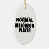 Normale Melodeon Player Keramisch Ornament (Rechts)