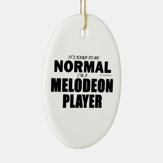 Normale Melodeon Player Keramisch Ornament (Rechts)