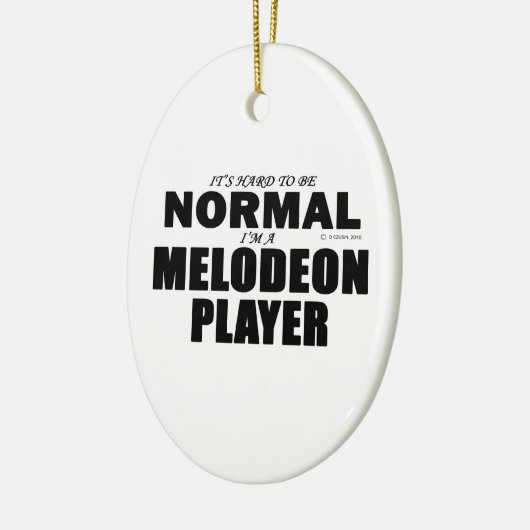 Normale Melodeon Player Keramisch Ornament (Links)