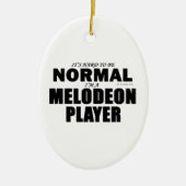 Normale Melodeon Player Keramisch Ornament (Voorkant)