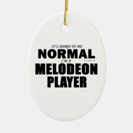 Normale Melodeon Player Keramisch Ornament