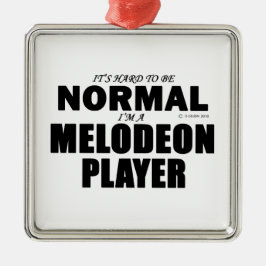 Normale Melodeon Player Metalen Ornament