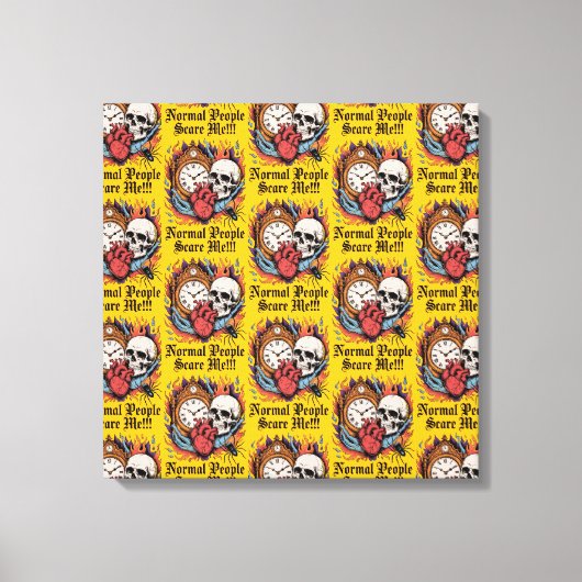 Normale Mensen Bang Maak Me Canvas Afdruk (Voorkant)