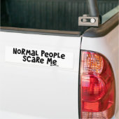 Normale mensen geven me om bumpersticker (Op Truck)