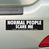 Normale mensen geven me om bumpersticker (Op auto)