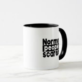 Normale mensen geven me om - Funny Quote Mok (Voorkant rechts)
