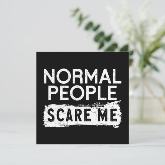 Normale mensen geven me om kaart (Staand voorkant)