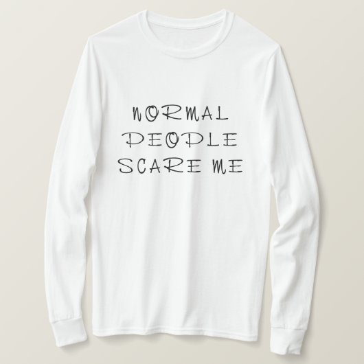 Normale mensen geven me om t-shirt (Design voorkant)