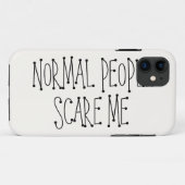 Normale mensen maken me bang. Case-Mate iPhone case (Achterkant (horizontaal))
