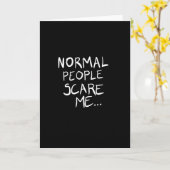 Normale mensen maken me bang kaart (Gele Bloem)