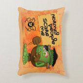 'Normale mensen schrikken me' Frankenstein karakte Accent Kussen (Voorkant(Verticaal))