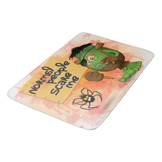 'Normale mensen schrikken me' Frankenstein karakte Badmat (Gekanteld)