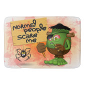 'Normale mensen schrikken me' Frankenstein karakte Badmat (Voorkant)