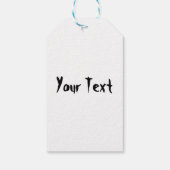 'Normale mensen schrikken me' Frankenstein karakte Cadeaulabel (Achterkant)