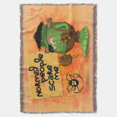 'Normale mensen schrikken me' Frankenstein karakte Deken (Voorkant Verticaal)