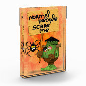 'Normale mensen schrikken me' Frankenstein karakte Fotoblokken (Links)