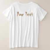 'Normale mensen schrikken me' Frankenstein karakte Grote Maat T-shirt (Design achterkant)