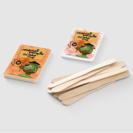 'Normale mensen schrikken me' Frankenstein karakte Handwaaier (Niet-gemonteerd)