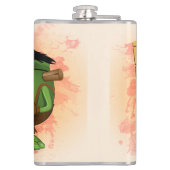 'Normale mensen schrikken me' Frankenstein karakte Heupfles (Achterkant)