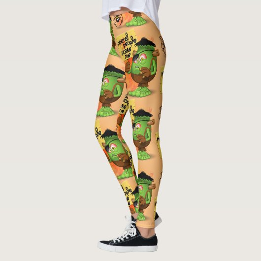 'Normale mensen schrikken me' Frankenstein karakte Leggings (Links)