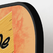 'Normale mensen schrikken me' Frankenstein karakte Pickleball Paddle (Links Detail)