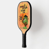 'Normale mensen schrikken me' Frankenstein karakte Pickleball Paddle (Links)