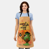 'Normale mensen schrikken me' Frankenstein karakte Schort (Gedragen)