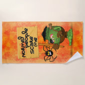 'Normale mensen schrikken me' Frankenstein karakte Strandlaken (Voorkant)