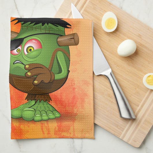 'Normale mensen schrikken me' Frankenstein karakte Theedoek (Quarter Fold)