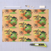 'Normale mensen schrikken me' Frankenstein karakte Tissuepapier (Craft)