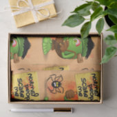 'Normale mensen schrikken me' Frankenstein karakte Tissuepapier (Geschenk)