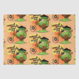 'Normale mensen schrikken me' Frankenstein karakte Tissuepapier