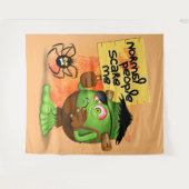 'Normale mensen schrikken me' Frankenstein karakte Wandkleed (Voorkant (horizontaal))