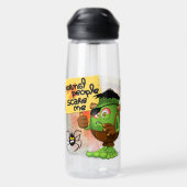 'Normale mensen schrikken me' Frankenstein karakte Waterfles (Achterkant)