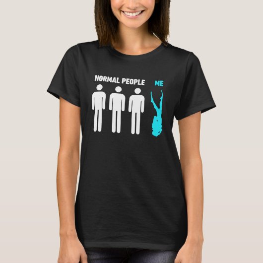Normale Mensen Vs Mij Duiken Duiker T-shirt (Voorkant)