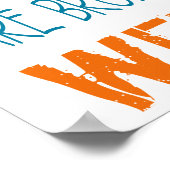 Normale Mensen zijn kapot. Wees raar Poster (Hoek)