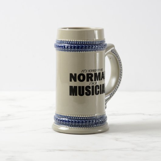 Normale musicus Beer Stein Bierpul (Voorkant rechts)