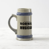 Normale musicus Beer Stein Bierpul (Links)