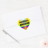 Normale muzikant Heart Sticker (Envelop)