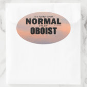 Normale oboïde Sticker (Tas)